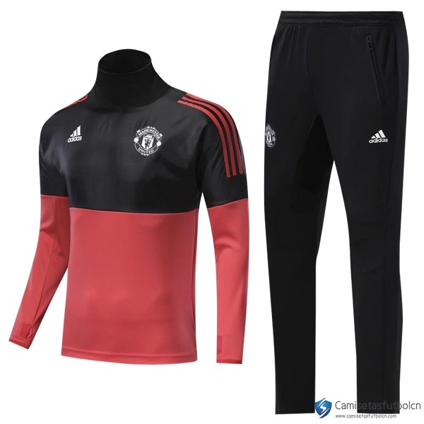 Chandal Manchester United Niño 2017-18 Negro Rojo